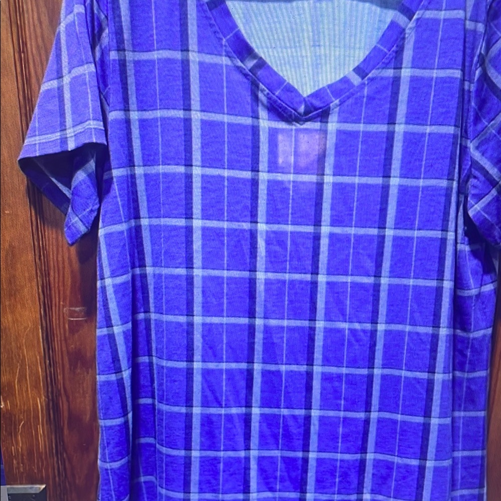 Blue Plaid Men's Shirt